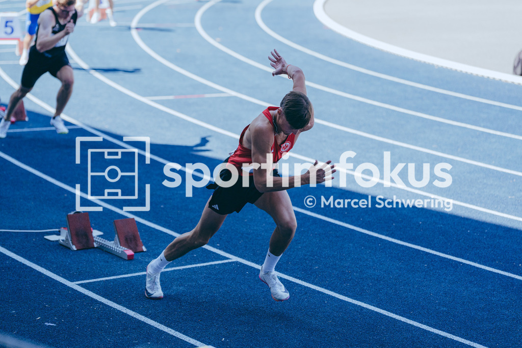 Deutsche Meisterschaften U20 / U16 2026 | Luca Barowski, Eintracht Frankfurt e.V., 464, 400-Meter-Lauf, Deutsche Meisterschaften der U20 &amp; U16 2026, Lohrheidestadion Bochum-Wattenscheid, 10.07.2026. Foto: Marcel Schwering / sportimfokus - Realisiert mit Pictrs.com