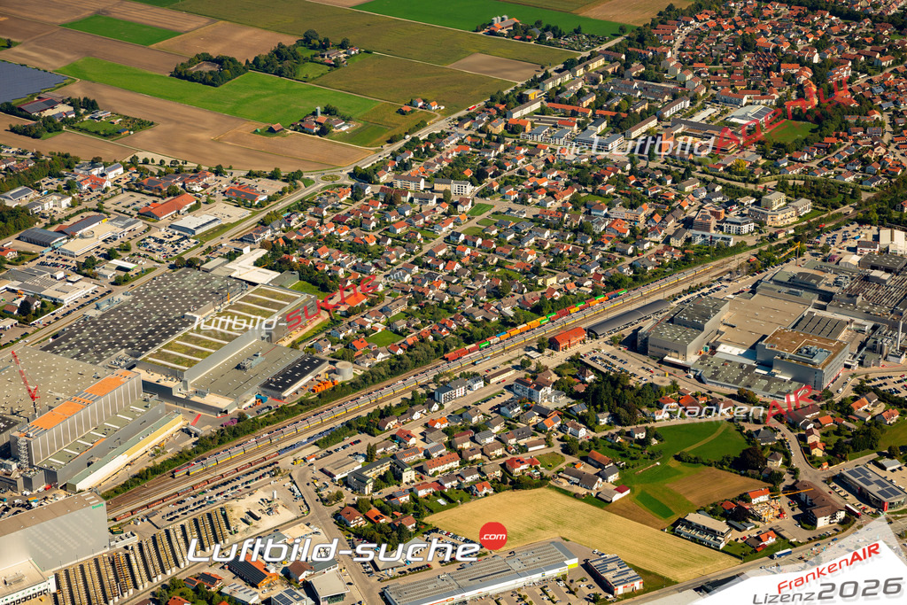 Das Luftbild zeigt :  Dingolfing - Die Luftaufnahme wurde 2023 vom UL-Flugzeug aus erstellt ( keine Drohne ) - Hochauflösende Luftaufnahme - Für grossformatige Ausdrucke geeignet. Die Geschenkidee !Mit Lizenz und Bildrechte bestellbar