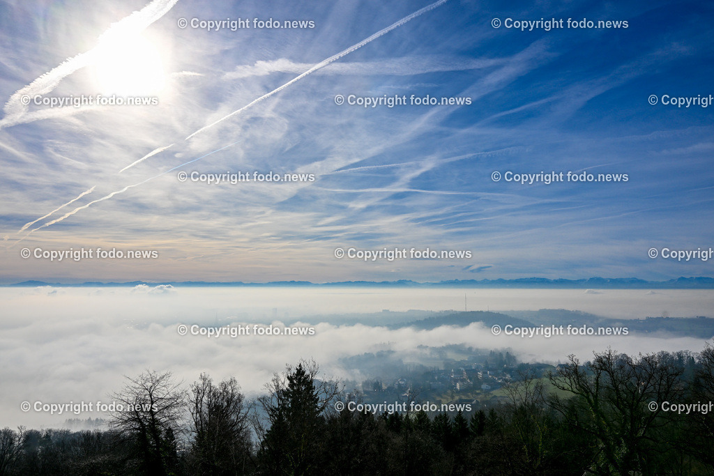 Poestlingberg_ Blick auf Linz im Nebel_ 26.02.2024-8 | 26.02.2024, Poestlingberg, AUT, Poestlingberg Blick auf Linz, im Bild Poestlingberg, Berg, Nebel, Sonne, Himmel, Ausflugsziel, Blick auf Linz, Aussicht