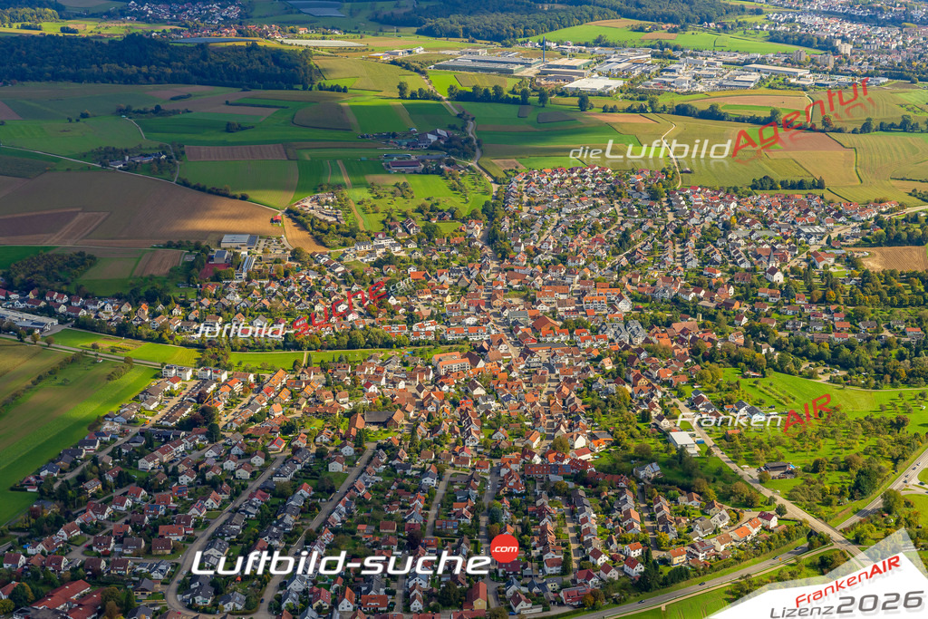 Großaspach Aspach Bild- Das Luftbild wurde 2025 vom UL-Flugzeug heraus erstellt ( keine Drohnen Bilder! ) - Hochauflösende Luftaufnahme -Nicht vergleichbar mit Google Maps oder Satelittenbilder- Die Geschenkidee !Mit Lizenz und Bildrechte bestellbar