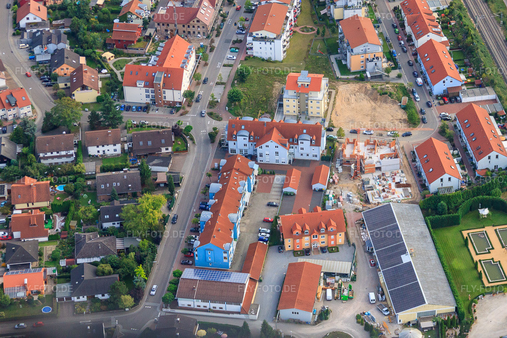 Luftbild: Untere Buchstr in Jockgrim im Bundesland Rheinland-Pfalz in Deutschland. Foto: IMG_44932.jpg vom 03.09.2011 durch Werner Riehm/FLY-FOTO.de