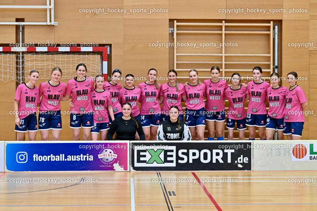 VSV Unihockey Damen vs. FCB München | VSV Unihockey Damen Mannschaftsfoto, VSV Unihockey Damen vs. FCB München, VSV Unihockey Damen vs. FCB München am 24.01.2026 in Villach (Ballspielhalle St. Martin), Austria, (Photo by Bernd Stefan)