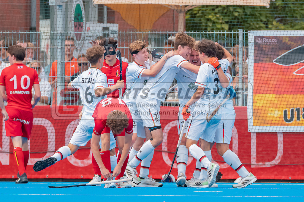 HK_20230716_102905 | Euro Hockey MU18 Boys Finale Belgium vs Germany Championship Girls &amp; Boys am 16.7.2023 CHTC , Krefeld ,