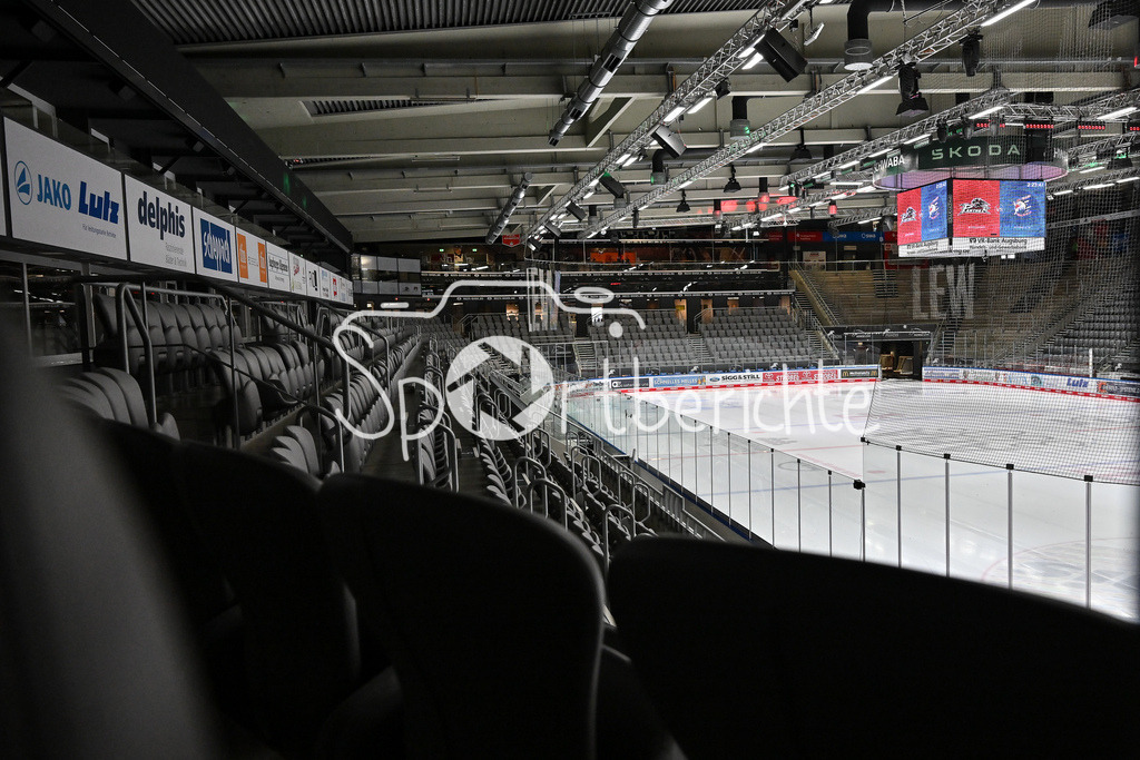 Augsburger Panther - Adler Mannheim | Das Curt Frenzel Stadion in Augsburg / CFS / Arena / Innenansicht / innere / Symbolbild / DEL: Augsburger Panther - Adler Mannheim, Curt Frenzel Stadion am 16.02.2025