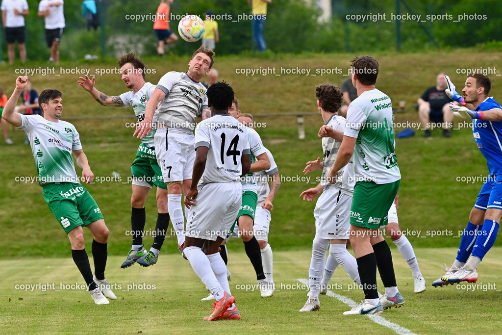ASKÖ Köttmannsdorf vs. SV Feldkirchen 2.6.2023 | #26 Andreas Tiffner, #21 Josef Hudelist, #7 Ziga Erzen, #9 Martin Hinteregger, #1 Werner Ambrosch, #17 Stephan Borovnik