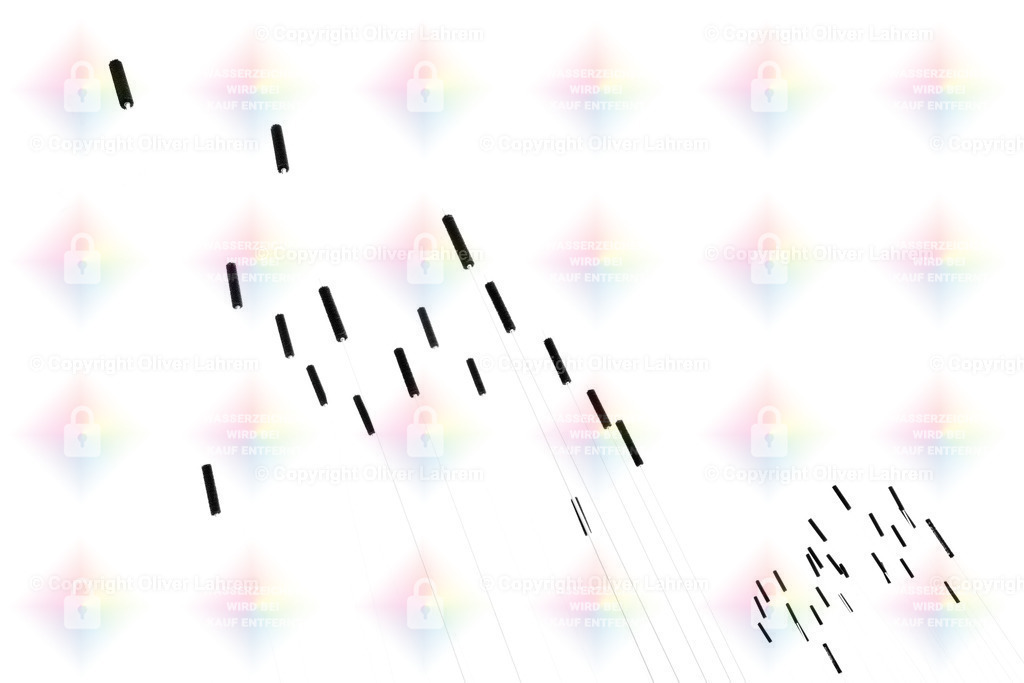 Künstliche Natur 5 | Künstliche Imitation von Rohrkolben die in den Himmel ragen