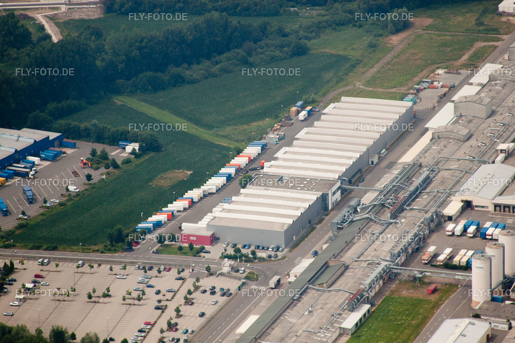 Germersheim, Möbel- und Holzwerk Nolte | Luftbild: Germersheim, Möbel- und Holzwerk Nolte in Germersheim im Bundesland Rheinland-Pfalz in Deutschland. Foto: IMG_29796.jpg vom 02.07.2010 durch Werner Riehm/FLY-FOTO.de - Realisiert mit Pictrs.com