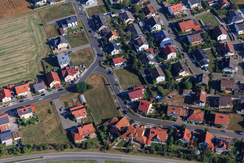 Luftbild: Am Hochufer im Ortsteil Hardtwald in Neupotz im Bundesland Rheinland-Pfalz in Deutschland. Foto: IMG_094881.jpg vom 24.09.2016 durch Werner Riehm/FLY-FOTO.de