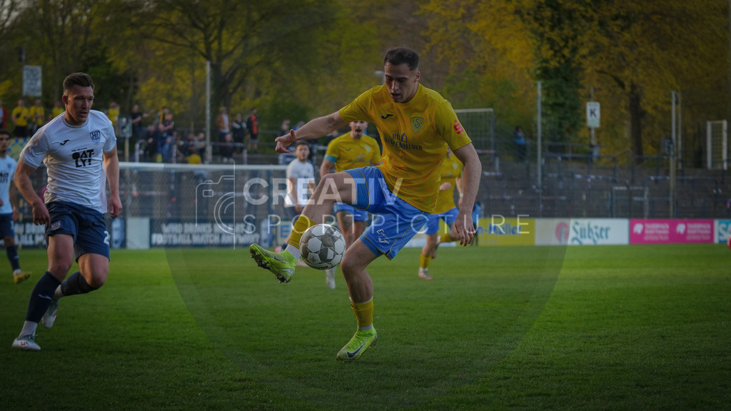 Fußball, Herren, Saison 2025/2026, Regionalliga Nordost, 30. Spieltag, FSV 63 Luckenwalde vs. SV Babelsberg 03, Freitag 17.04.2026, Karl-Liebknecht-Stadion Potsdam | Fußball, Herren, Saison 2025/2026, Regionalliga Nordost, 30. Spieltag, FSV 63 Luckenwalde vs. SV Babelsberg 03, Freitag 17.04.2026, Karl-Liebknecht-Stadion Potsdam, Im Bild: Simon Gollnack (Luckenwalde) - Realisiert mit Pictrs.com