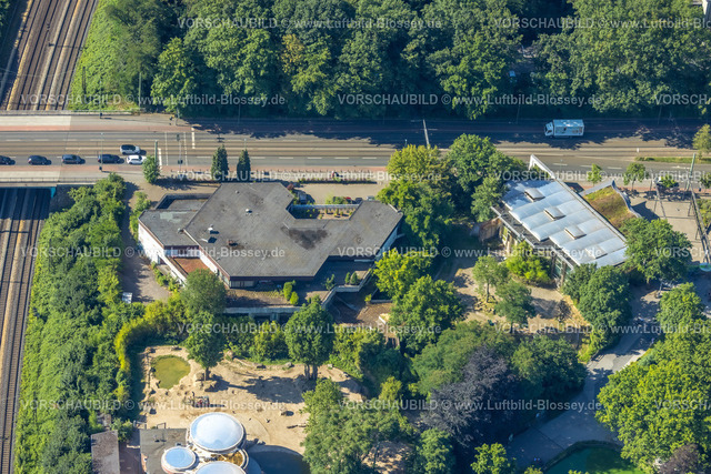 Duisburg230706043 | Luftbild, Zoo Duisburg mit Zooterrassen, Duissern, Duisburg, Ruhrgebiet, Nordrhein-Westfalen, Deutschland