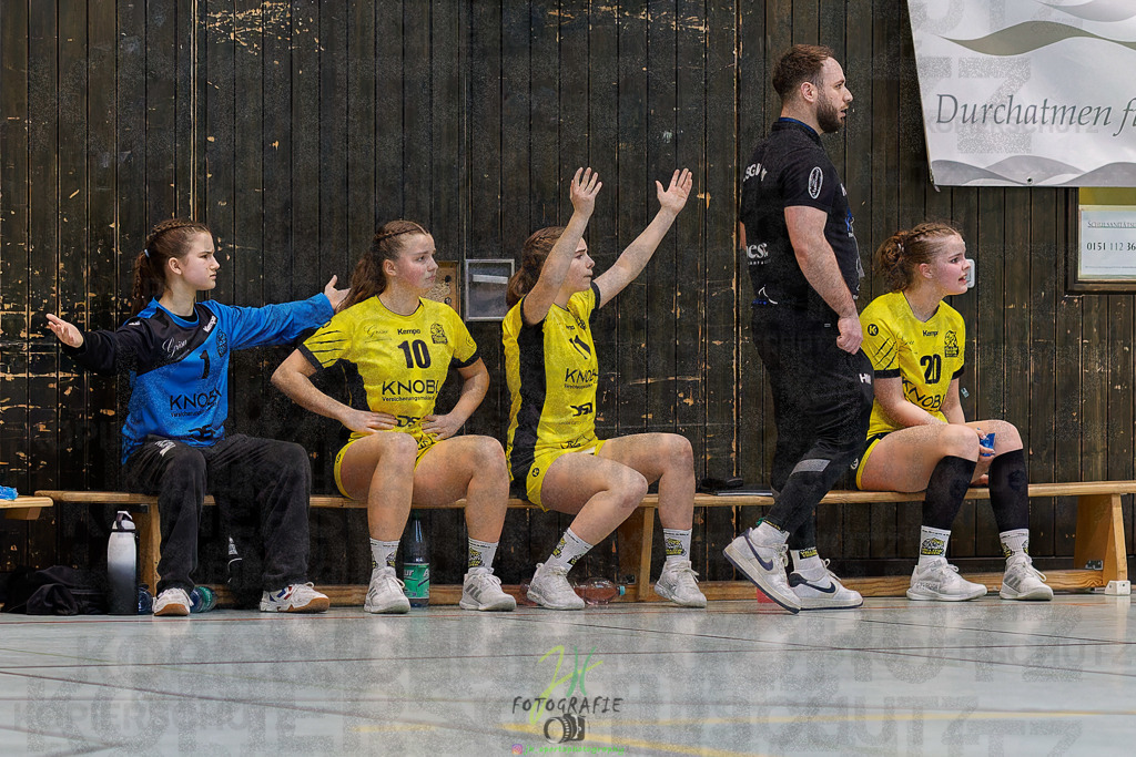 Hessenmeisterschaft wJC - Finale; HSG Kleenheim - HSG Weiterstadt/ Braunsh.Worf. | Hessenmeisterschaft wJC - Finale; HSG Kleenheim - HSG Weiterstadt/ Braunsh.Worf. am 22.03.2025 in Biedenkopf (Sporthalle Lahntalschule)Photo © 2025 - Jörg Heinrich - Realisiert mit Pictrs.com