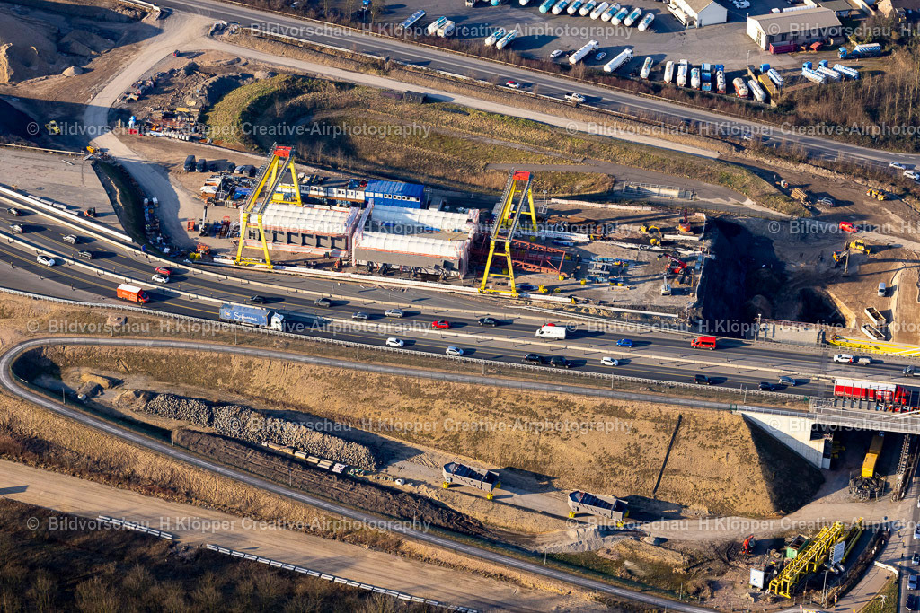 Luftbilder Duisburg-7426 | Luftbildfotografie Instandsetzung der Autobahnbrücke BAB A40 " - Realisiert mit Pictrs.com