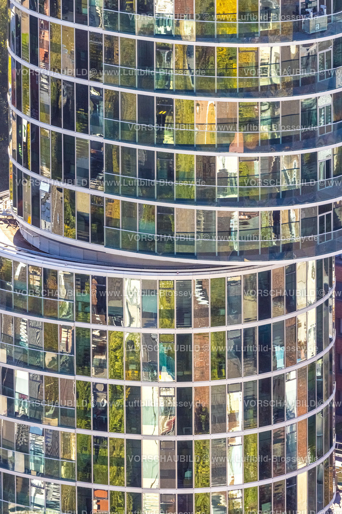 Bochum221000233 | Luftbild, Exzenterhaus, Bürohochhaus, Formen und Farben, Südinnenstadt, Bochum, Ruhrgebiet, Nordrhein-Westfalen, Deutschland