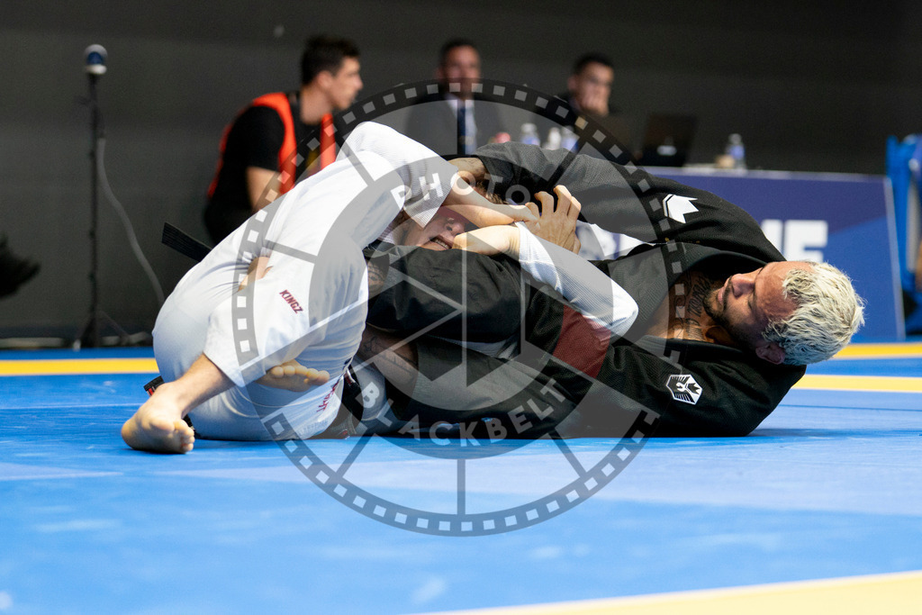 20240124PBB03023 | Fighters compete during the second day of the IBJJF European Championship in Paris, France, on January 24, 2024.