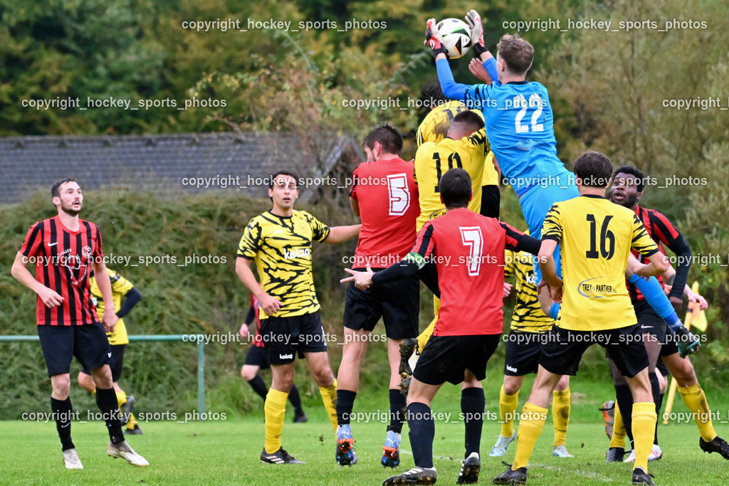 FC Faakersee vs. FC-WR Nussdorf Debant | #9 Thomas Unterguggenberger FC Faakersee, #5 Ivan Makovec FCWR Nussdorf Debant, #10 Marco Pehr FC Faakersee, #22 Manuel Gappitz FC Faakersee, #7 Aleksandar Simic FCWR Nussdorf Debant, #16 Tobias Felix Waldner FC Faakersee, FC Faakersee vs. FC-WR Nussdorf Debant, FC Faakersee vs. FC-WR Nussdorf Debant am 28.09.2024 in Finkenstein (Sportplatz Faakersee), Austria, (Photo by Bernd Stefan)
