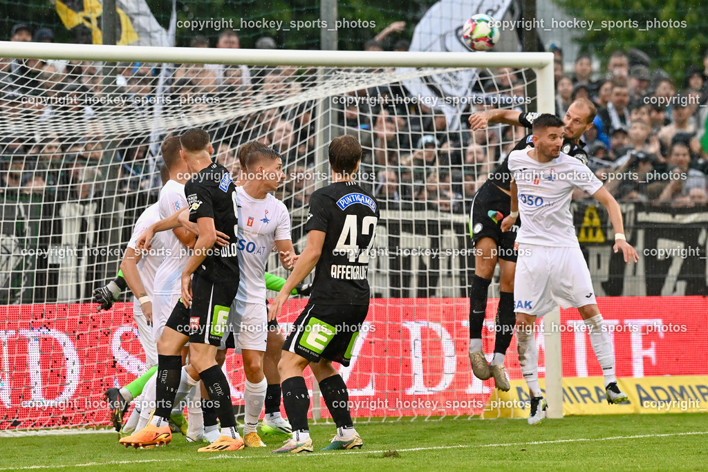 SAK vs. SK Sturm 22.7.2023 | #7 Hrvoje Jakovljevic, #4 Jon Gorenc Stankovic, #42 David Affengruber, #13 Fabian Griesebner