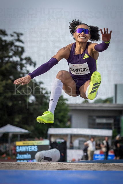 61. Internationales Pfingstsportfest; Rehlingen-Siersburg, 24.05.2026 | REHLINGEN , GERMANY - MAY 24: Jazmin Sawyers (GBR/Großbritannien) during the 61. Internationales Pfingstsportfest on 24.05.2026 at the  Bungertstadion in Rehlingen-Siersburg (Saarland / Deutschland).