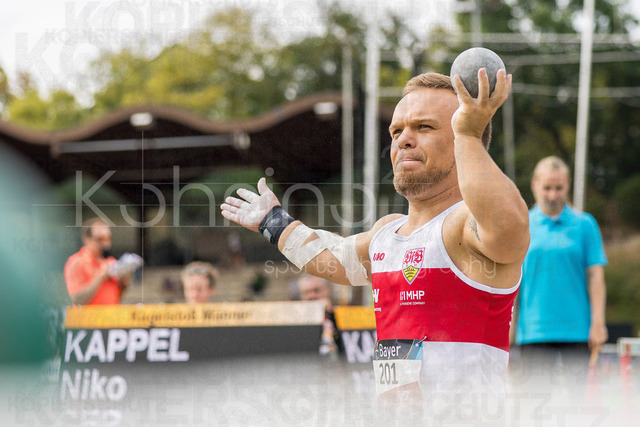 Para Heimspiel 7.0; Leverkusen, 18.07.2026 | LEVERKUSEN, GERMANY - JULY 18, 2026 : Niko Kappel (GER/VfB Stuttgart 1893) competing in the shot put during the Para Heimspiel 7.0 at Fritz Jacobi Sports Complex on July 18, 2026 in Leverkusen, Germany.