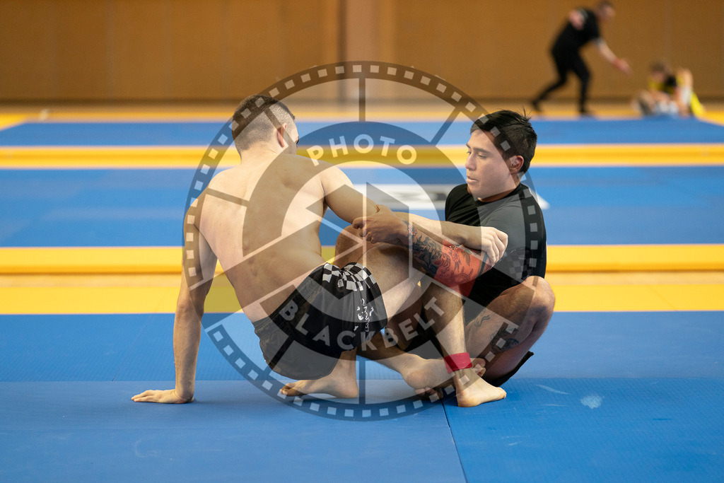 20240316PBB0012 | Athletes compete during the ADCC Eastern European Open grappling Competition in Poznan, Poland, on March 16, 2024.