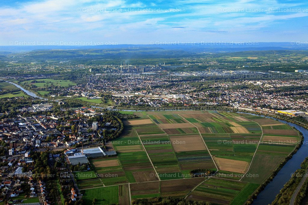 3070544 | Blick über Saarlouis, Roden und Dillingen a.d,Saar
