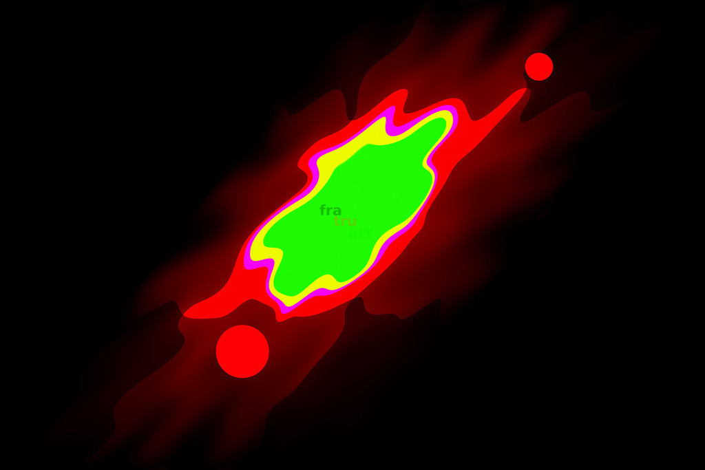 Farbenpunkte _ Chaos und Harmonie | Grafik - Realisiert mit Pictrs.com