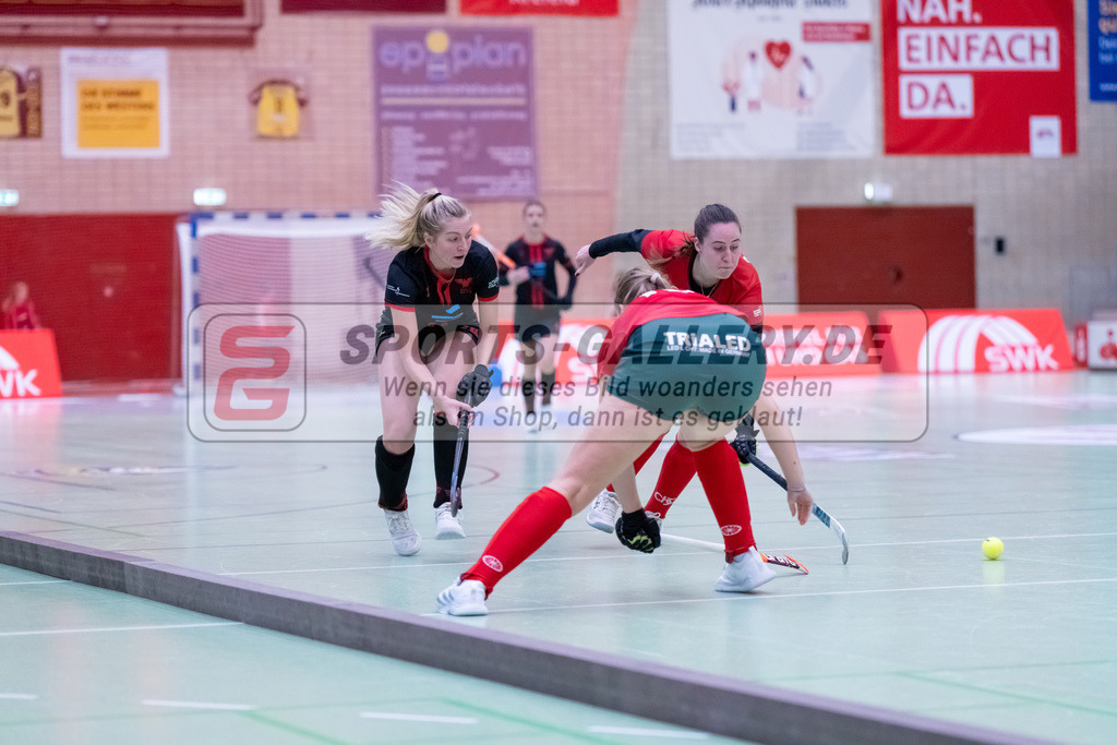HK_20241214_100176 | 2. Bundesliga Halle Damen Crefelder HTC - DSD Düsseldorf am 14.12.2024 Halle Glockenpitz, Krefeld ,