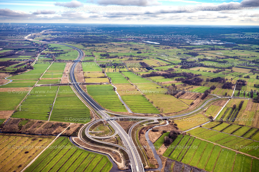 Buxtehude_Autobahn_Anschlussstelle_A26_ELS_2665040223 | BUXTEHUDE 04.02.2023 Baustelle zum Neubau am Autobahn- Streckenverlauf der BAB A26 Abfahrt im Ortsteil Eilendorf in Buxtehude im Bundesland Niedersachsen, Deutschland. Weiterführende Informationen bei: Die Autobahn GmbH des Bundes Niederlassung Nord. // Construction site for new construction on the motorway route of the motorway A26 exit in the district Eilendorf in Buxtehude in the state of Lower Saxony, Germany. Further information at: Die Autobahn GmbH des Bundes Niederlassung Nord. Foto: Martin Elsen
