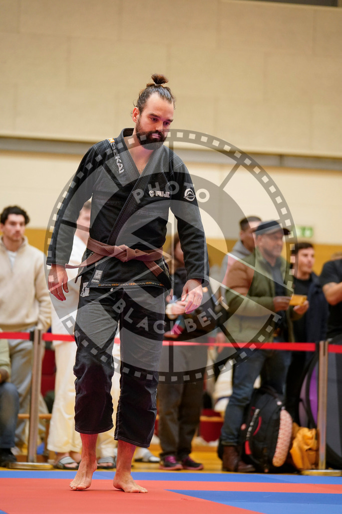 20240203PBB06293 | Fighters compete during the Brazilian Jiu-Jitsu Championship of the AJP Tour in Maintal by Frankfurt am Main, Germany, on February 2, 2024.