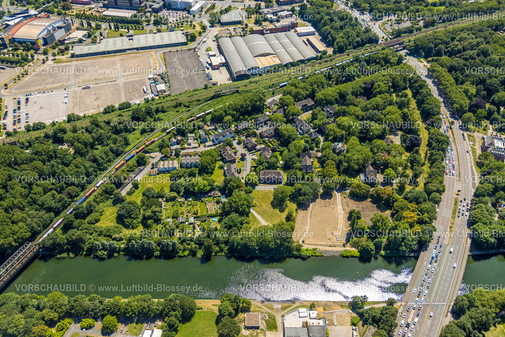 Oberhausen230705364 | Luftbild, Wohngebiet Am Grafenbusch, am Rhein-Herne-Kanal, Borbeck, Oberhausen, Ruhrgebiet, Nordrhein-Westfalen, Deutschland