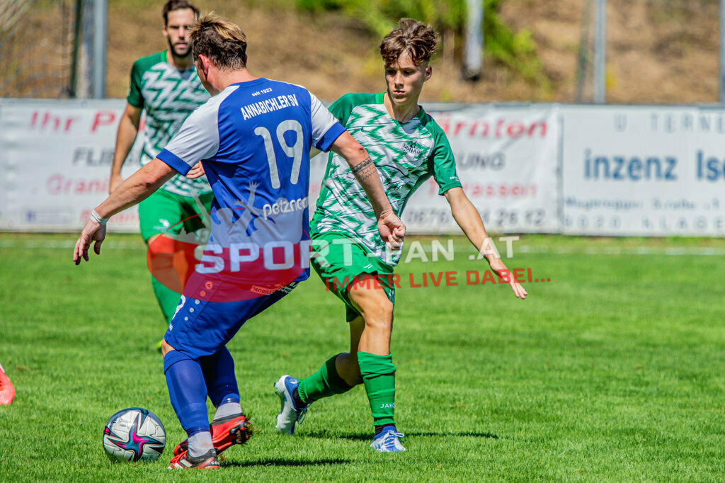 ASV Klagenfurt - Donau Klagenfurt | Michael Kaiser (ASV Klagenfurt #19) Thomas Guggenberger (SV Donau Klagenfurt #13) Maximilian Trappitsch (SV Donau Klagenfurt #10) ; ASV Klagenfurt - Donau Klagenfurt am 31.07.2022 in Klagenfurt
(ASV Platz Annabichl), AUSTRIA, (Photo by Ernst Krawagner sport-fan.at) - Realisiert mit Pictrs.com