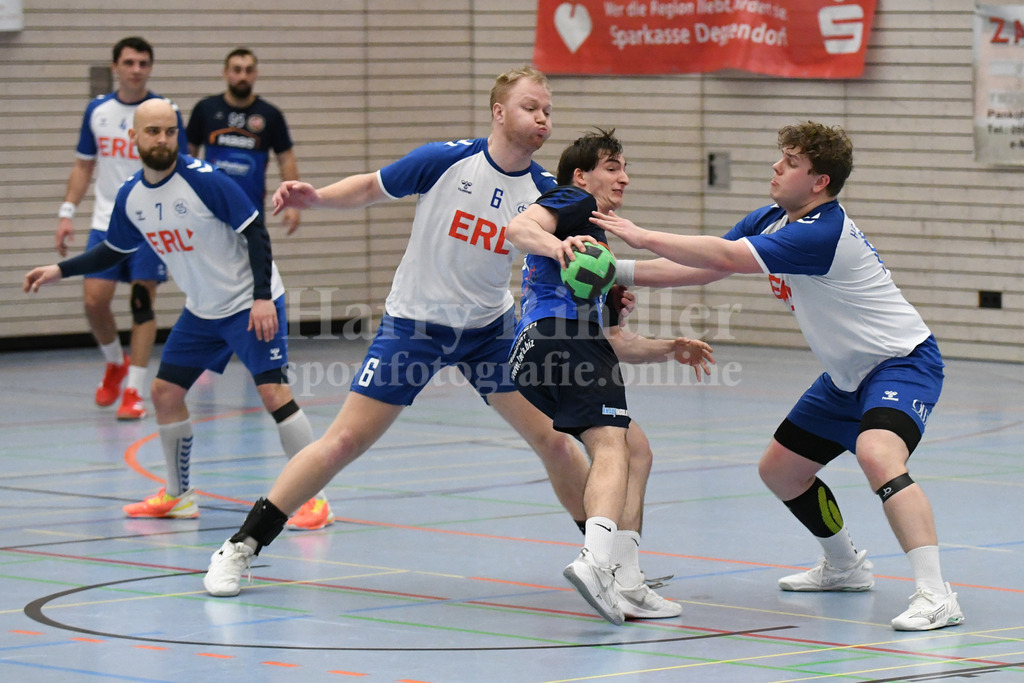 HC Deggendorf : TSV Simbach II   | Jan Stengl  (HC Deggendorf  #6) und Jonas  Heuer  (HC Deggendorf  #15) - Realisiert mit Pictrs.com