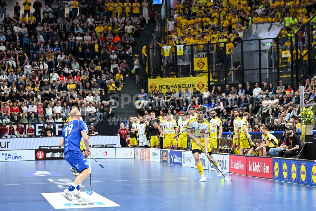 Zug United - HC Rychenberg - 25. April 2026 | Levin Conrad (#7 HC Rychenberg Winterthur) am L-UPL Superfinal-Spiel zwischen Zug United und HC Rychenberg am 25. April 2026 in der BCF Arena, Fribourg, Schweiz.Bild: Sportfotografie Markus Aeschimann | www.markus-aeschimann.ch - Realisiert mit Pictrs.com