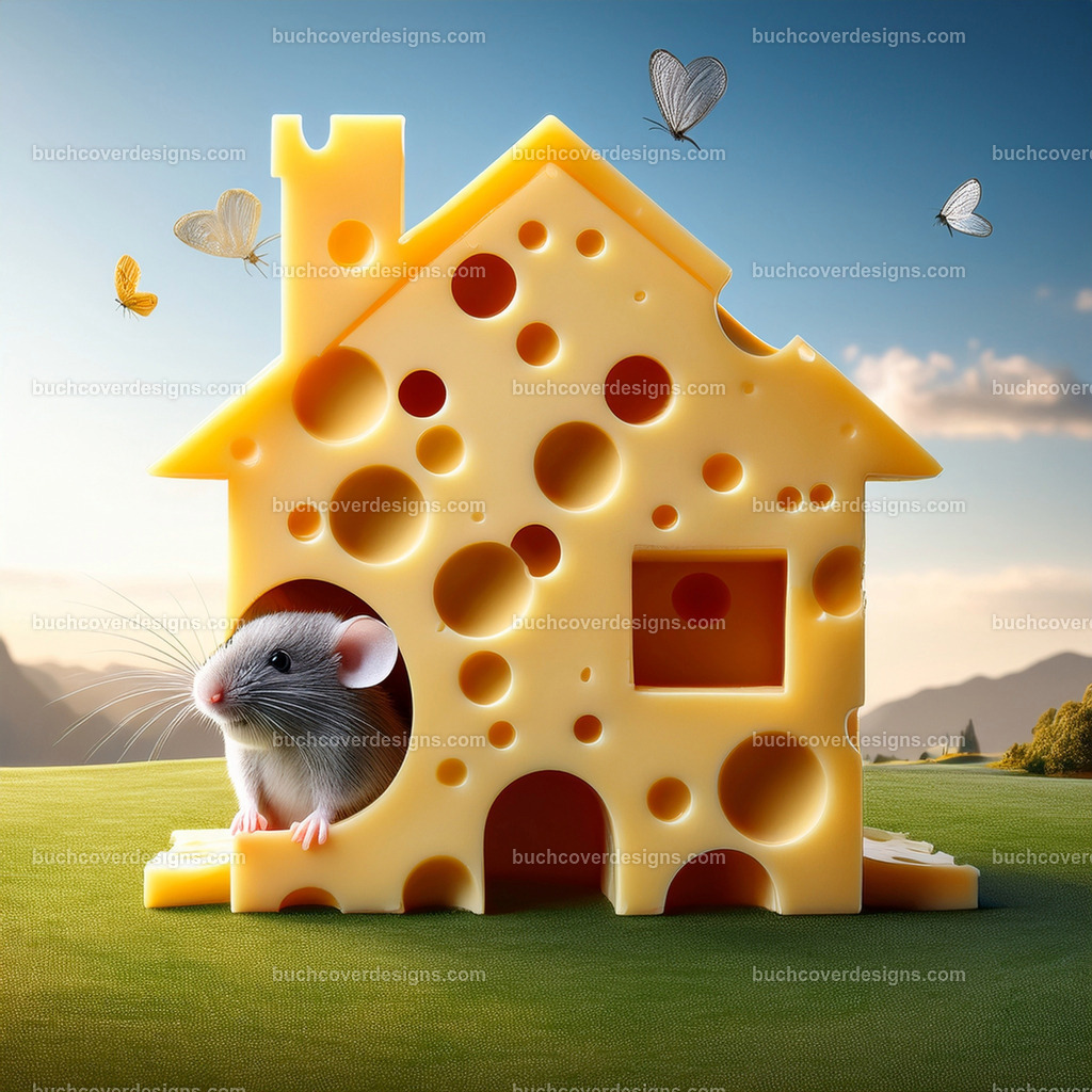 mouse in cheese house (2) | Entdecken Sie kreative Buch Cover Designs für Self-Publishing-Autoren und Verlage! Unsere maßgeschneiderten Designs ziehen Leser an und bringen Ihre Geschichten visuell zum Leben. Lassen Sie uns Ihr perfektes Cover gestalten!