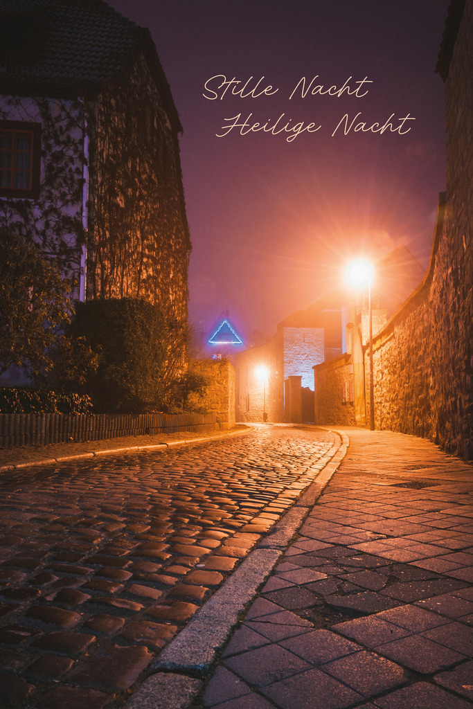 Stille Nacht Heilige Nacht | christliche Weihnachtskarte
