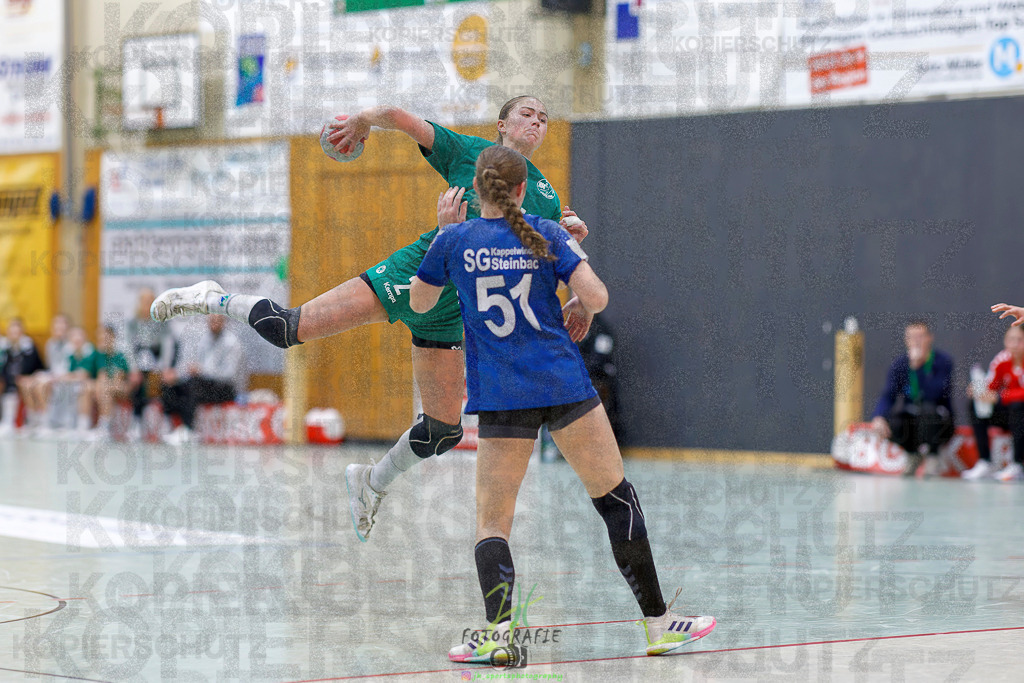 Jugenbundesliga wJB; HSG Kleenheim/Langgöns - SG Kappelwindeck/Steinbach | Jugenbundesliga wJB; HSG Kleenheim/Langgöns - SG Kappelwindeck/Steinbach am 23.11.2025 in Oberkleen (Weidig-Halle)Photo © 2025 - Jörg Heinrich - Realisiert mit Pictrs.com