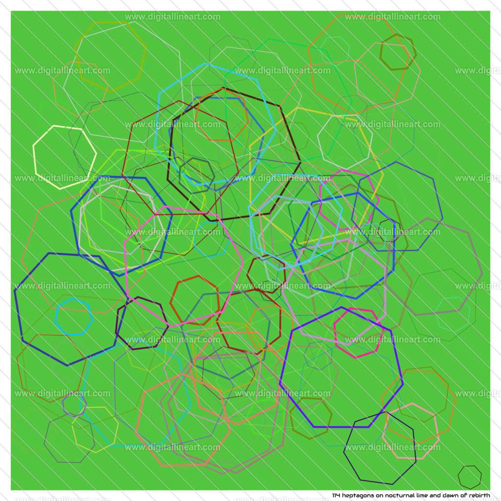 114-heptagons-nocturnal-lime-and-dawn-of-rebirth | digitallineart - Realisiert mit Pictrs.com