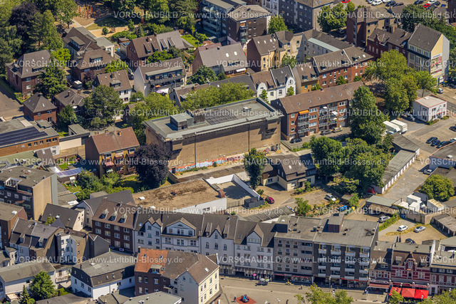 Oberhausen230705725 | Luftbild, Bunker Christinenstraße, Sterkrade Mitte, Oberhausen, Ruhrgebiet, Nordrhein-Westfalen, Deutschland
