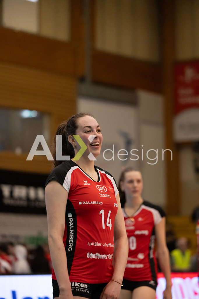 Volleyball I Frauen I Saison 2025-2026 I Volleyball NLA | Women I  Playoffs Finals 2/5 I  VC Kanti Schaffhausen - viteos NUC I  10.04.2026 | 14 Josipa Marković (HR) (VC Kanti Schaffhausen) – Aussen - Realisiert mit Pictrs.com