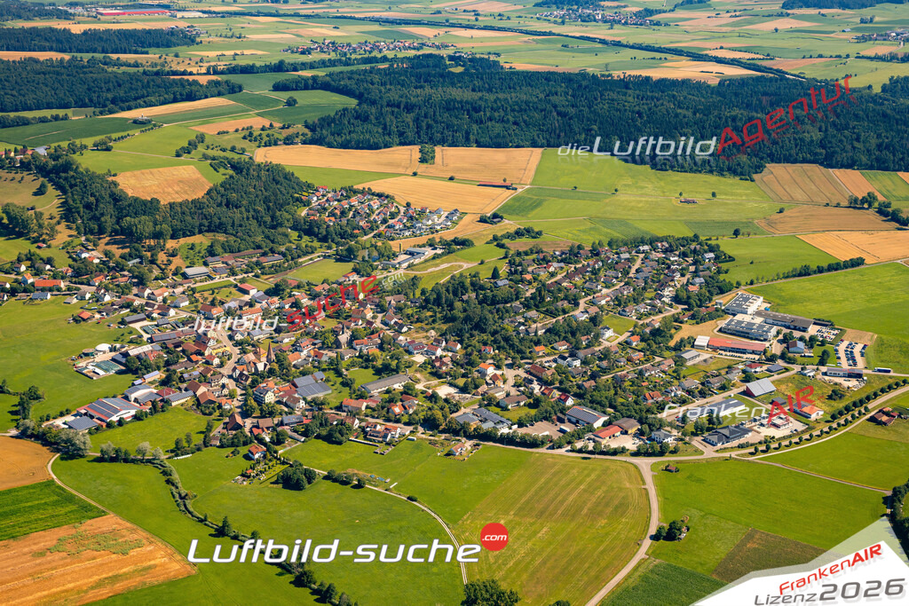 Das Luftbild zeigt : Marktlustenau Kreßberg - Die Luftaufnahme wurde 2024 vom UL-Flugzeug aus erstellt ( keine Drohne ) - Hochauflösende Luftaufnahme - Für grossformatige Ausdrucke geeignet. Die Geschenkidee !Mit Lizenz und Bildrechte bestellbar