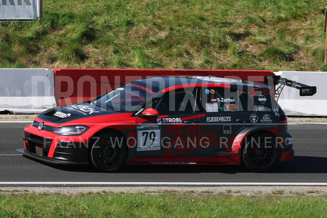 FIA European Hill Climb Championship – Rechberg 2026 | FIA European Hill Climb Championship at Rechberg, held from 24 to 26 April 2026 near Tulwitz, Styria, Austria. The image shows David ZOTTLER (AUT) VW Golf GTI TCR.
