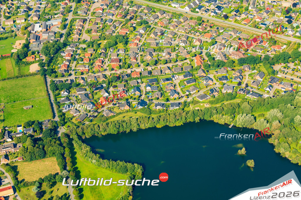 Klassische Luftaufnahme ohne Drohne zeigt:Weding bei Handewitt - Die Luftbildaufnahme wurde 2025 vom UL-Flugzeug heraus erstellt ( keine Drohnenaufnahme ) - Hochauflösende Luftaufnahme -Nicht vergleichbar mit Google Maps oder Satelittenbilder- Die Geschenkidee !Mit Lizenz und Bildrechte bestellbar