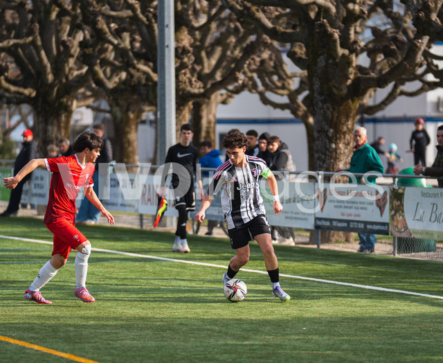 juv_lut_fmachado-0178 | Images from the Juniors B match between Juventus Academy and FC Lutry, played on 18 March 2026 in Lutry, Switzerland, featuring players, coaching staff and match action throughout the game.