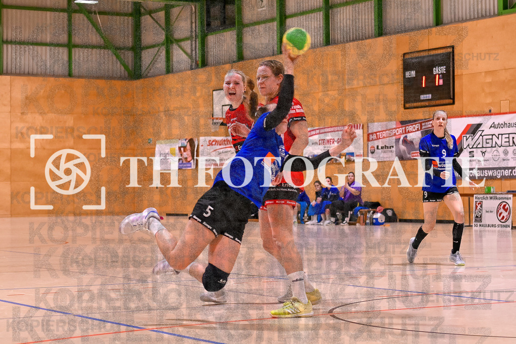 GER, SG Maulburg/Steinen - TuS Helmlingen, Handball, Suedbadenliga, 14. Spieltag, Saison 2023/2024, 17.02.2024 | Jessica Reichenberger (TuS Helmlingen, #05) beim Wurf.

GER, SG Maulburg/Steinen - TuS Helmlingen, Handball, Suedbadenliga, 14. Spieltag, Saison 2023/2024, 17.02.2024

Foto: TH Fotografie/Thomas Hess