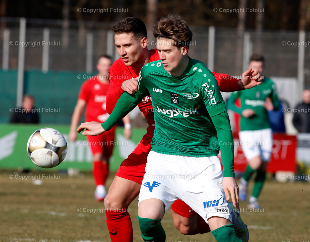 A_LUI_04032023_06 | SPORT,FUSSBALL LT1 OOE LIGA 2023 ASKOE OEDT-SC LUGSTEIN CABS FRIEDBURG 04.03.2023 IM BILD: MARCO WEBER (OEDT) UND LEONARD JIGALOV (FRIEDBURG) FOTO:FOTOLUI