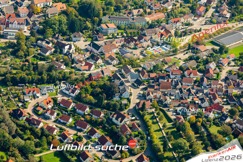 Luftaufnahme von  Kupferzell - Die Luftaufnahme wurde 2025 vom UL-Flugzeug heraus erstellt ( keine Drohne ) - Hochauflösende Luftaufnahme - für professionelle Ausdrucke geeignet. Die Geschenkidee !Mit Lizenz und Bildrechte bestellbar