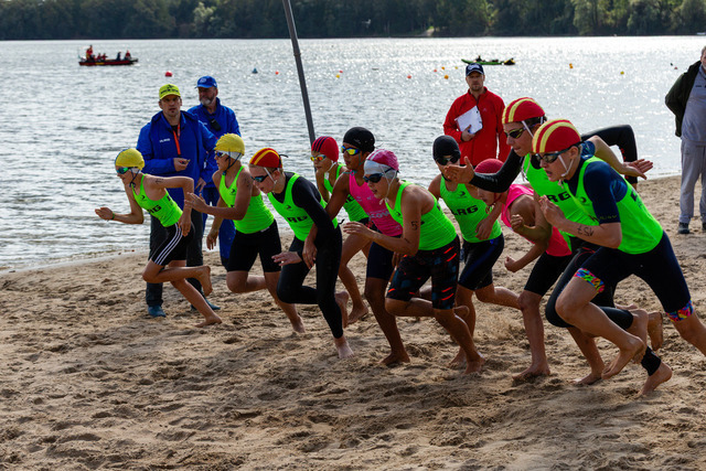 DLRG, Rettungssport, Beach- & Oceanevents, Landesmeisterschaften Freiwasser Rettungssport NRW 2025 13.09.2025 | Kalkar-Wissel, Deutschland - September, 13: Landesmeisterschaften Freiwasser Rettungssport NRW 2025 (Foto: Benedikt Lang (DLRG)) - Realisiert mit Pictrs.com