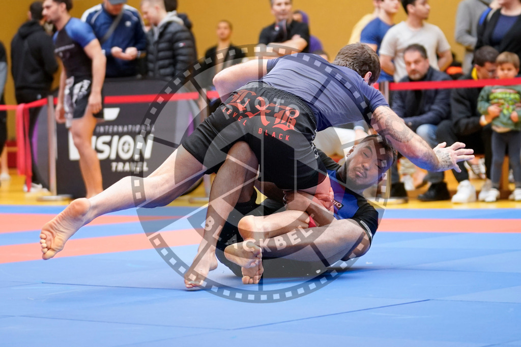 20240203PBB08054 | Fighters compete during the Brazilian Jiu-Jitsu Championship of the AJP Tour in Maintal by Frankfurt am Main, Germany, on February 2, 2024.