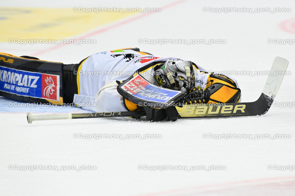 EC IDM Wärmepumpen VSV vs. HC Pustertal 8.10.2023 | #1 SMITH Jacob HC Pustertal, EC IDM Wärmepumpen VSV vs. HC Pustertal 8.10.2023, EC IDM Wärmepumpen VSV vs. HC Pustertal am 08.10.2023 in Villach (Stadthalle Villach), Austria, (Photo by Bernd Stefan)