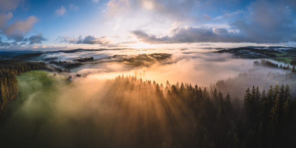 Hochschwarzwald | Nebelmeer über dem Hochschwarzwald bei Sankt Märgen - Realisiert mit Pictrs.com