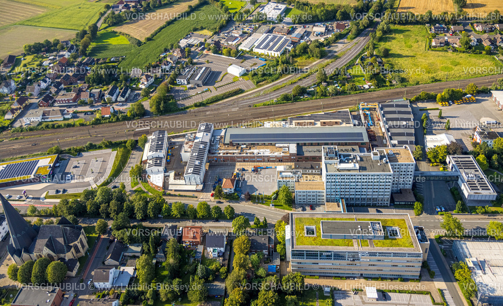Beckum230805828Neubeckum | Luftbild, thyssenkrupp Polysius GmbH, Neubeckum, Beckum, Münsterland, Nordrhein-Westfalen, Deutschland